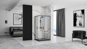Cabina dus Punto negru - 80x100 cm - Img 5