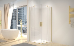 Cabina dus REA Montana Double Gold Brush 80x100 - Img 3
