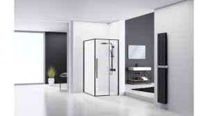 Cabina dus Solar negru - 90x90 cm - Img 3