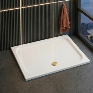 Cada pentru dus din acril Rea Belmond White 90x120 - Img 3