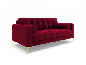Canapea Bali 2 locuri velvet/picioare gold – L152 x l92 x h75 - Img 9