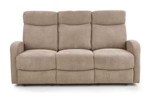 Canapea recliner Oslo 3S stofa bej H100 cm - Img 18
