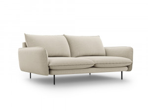 Canapea tapitata Vienna 3 locuri picioare gold – L200 x l92 x h95 - Img 1