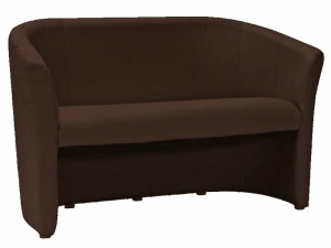 Canapea TM-2 piele ecologica maro inchis/wenge EK18