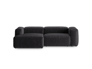 Coltar 2 locuri Bergamo velur reiat L244 cm - Img 2