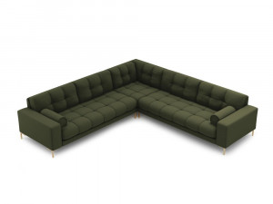 Coltar 6 locuri Bali tapitat/picioare gold – L256 x l256 x h75 - Img 11