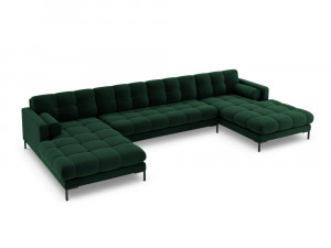Coltar 7 locuri Bali velvet/picioare negre - L383 x l185 x h75 - Img 11