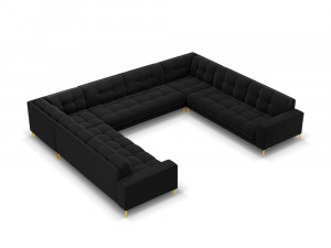 Coltar 9 locuri Bali velvet/picioare gold – L327 x l256 x h75 - Img 13