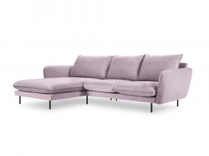 Coltar tapitat Vienna 5 locuri velvet/picioare negre – L255 x l170 x h95 - Img 11