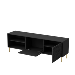 Comoda Bullet RTV-1 L180 cm negru/auriu - Img 20