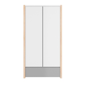 Dulap Pinette alb/gri/pin H190 cm - Img 2