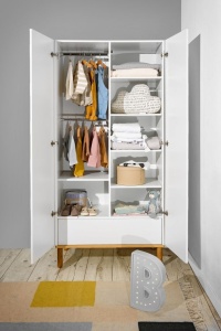 Dulap Toteme botanic alb/stejar H200 cm - Img 2
