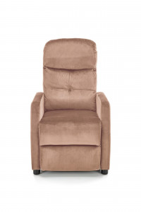 Fotoliu recliner Felipe 2 velvet bej H103 cm - Img 2