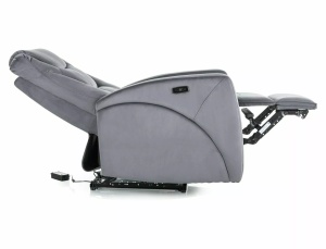Fotoliu recliner Kronos velvet gri Blu14 - Img 8