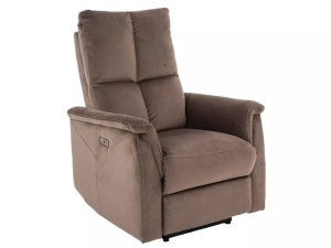 Fotoliu recliner Neptun velvet cappuccino Blu38