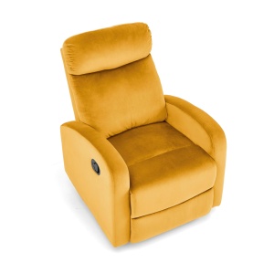 Fotoliu recliner Wonder mustariu H98 cm - Img 4