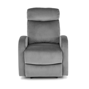Fotoliu recliner Wonder velvet gri H98 cm - Img 3
