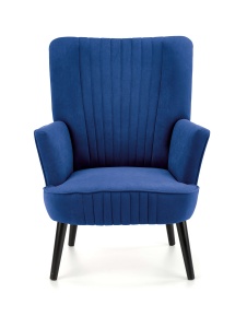 Fotoliu tapitat Delgado velvet bleumarin – H100 cm - Img 17