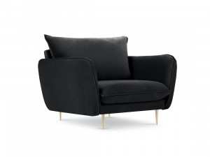 Fotoliu tapitat Vienna velvet/gold – L95 x l92 x h95 cm - Img 7
