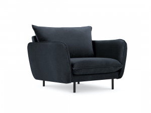 Fotoliu tapitat Vienna velvet/picioare negre – L95 x l92 x h95 cm - Img 8