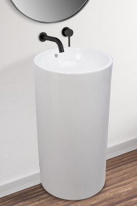 Lavoar Estera freestanding alb ceramica – H81,5 cm - Img 5