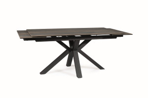 Masa extensibila Columbus Ceramic maro LEGNO/negru L160-240 cm - Img 3