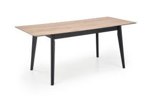 Masa extensibila Gulian stejar/negru L140-180 x l80 x H76 - Img 6