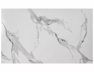 Masa Prince Ceramic Calacatta alb/crom L180xl90 cm - Img 2