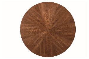 Masa rotunda Amadeo nuc/negru mat - d100 x h76 cm - Img 3