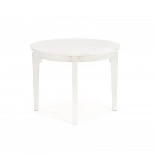 Masa rotunda extensibila Sorbus alb/alb - L100-200xl100xh77 cm - Img 1