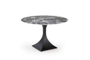 Masa rotunda Manuel marmura neagra/negru - ø120/h77 cm - Img 9
