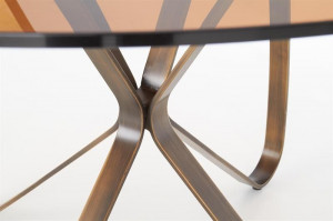 Masa sticla + metal Lungo - d 120 x h 76 cm - Img 2