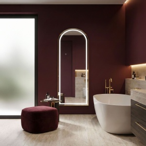 Oglindă LED Orbit 60x170cm Brush Gold - Img 4