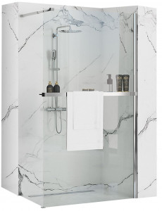 Panou de dus Rea Aero N 80 Transparent