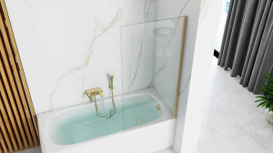 Paravan de cada Elegant Gold sticla - 80x140 cm - Img 6