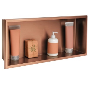RAFT BAIE INCASTRAT PERETE 30x60 brush copper - Img 2