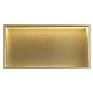 RAFT BAIE INCASTRAT PERETE LED 30x60 brush gold - Img 3