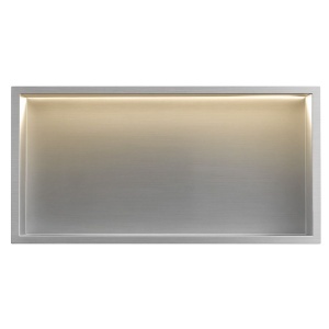 RAFT BAIE INCASTRAT PERETE LED 30x60 steel brush - Img 3