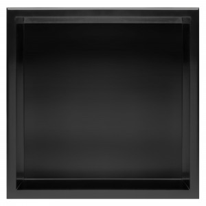 Raft incastrat pentru baie 30x30 negru mat - Img 3