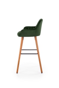 Scaun bar catifea H-93 verde – H 98 cm - Img 12