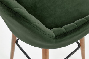 Scaun bar catifea H-93 verde – H 98 cm - Img 3