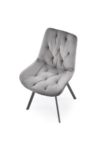 Scaun catifea K519 velvet gri - Img 12