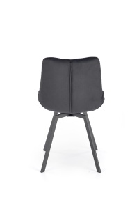 Scaun catifea K519 velvet negru - Img 5