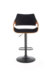 Scaun de bar H124 negru/nuc - Img 10