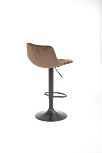 Scaun de bar H95 velvet bej - Img 4
