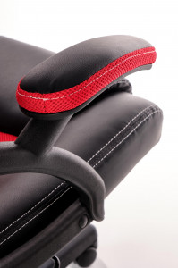 Scaun de birou Berkel negru/rosu H117 cm - Img 10