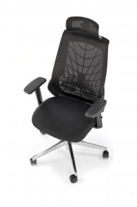 Scaun de birou Geronimo negru H125 cm - Img 6