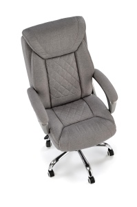 Scaun de birou Helder 2 piele ecologica gri H120 cm - Img 2