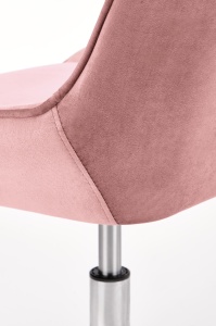 Scaun de birou Rico velvet roz H91 cm - Img 17