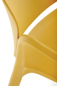 Scaun din plastic K491 mustariu - Img 8